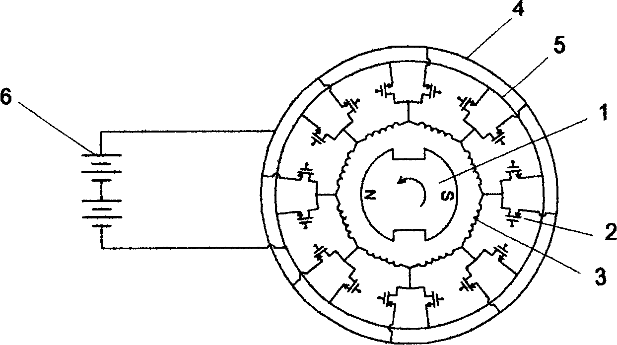 Brushless DC motor and its current converting and controlling method thereof