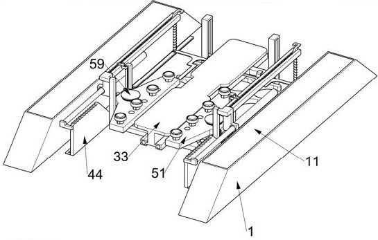 Electric logistics vehicle battery quick-changing device