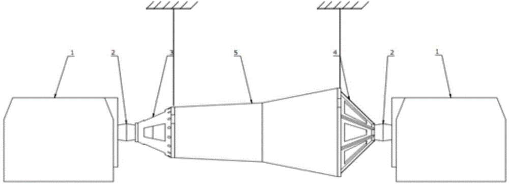 Cabin-level axial double-table synchronous vibration test system