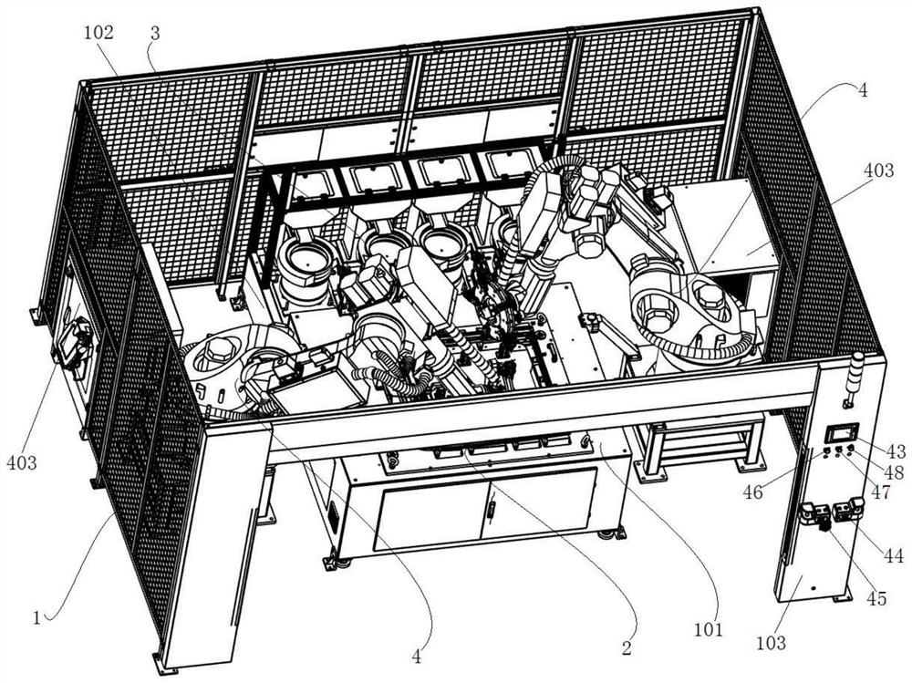 Nut insert hot melting workstation arrangement structure and hot melting process method