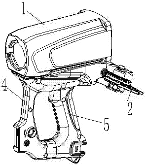 Rotating structure of air gun cylinder head