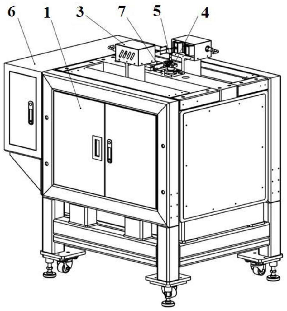 Non-contact engine blade profile detection device