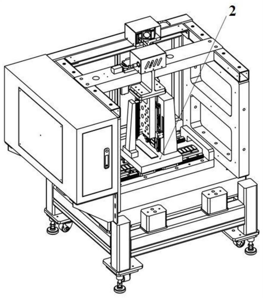 Non-contact engine blade profile detection device