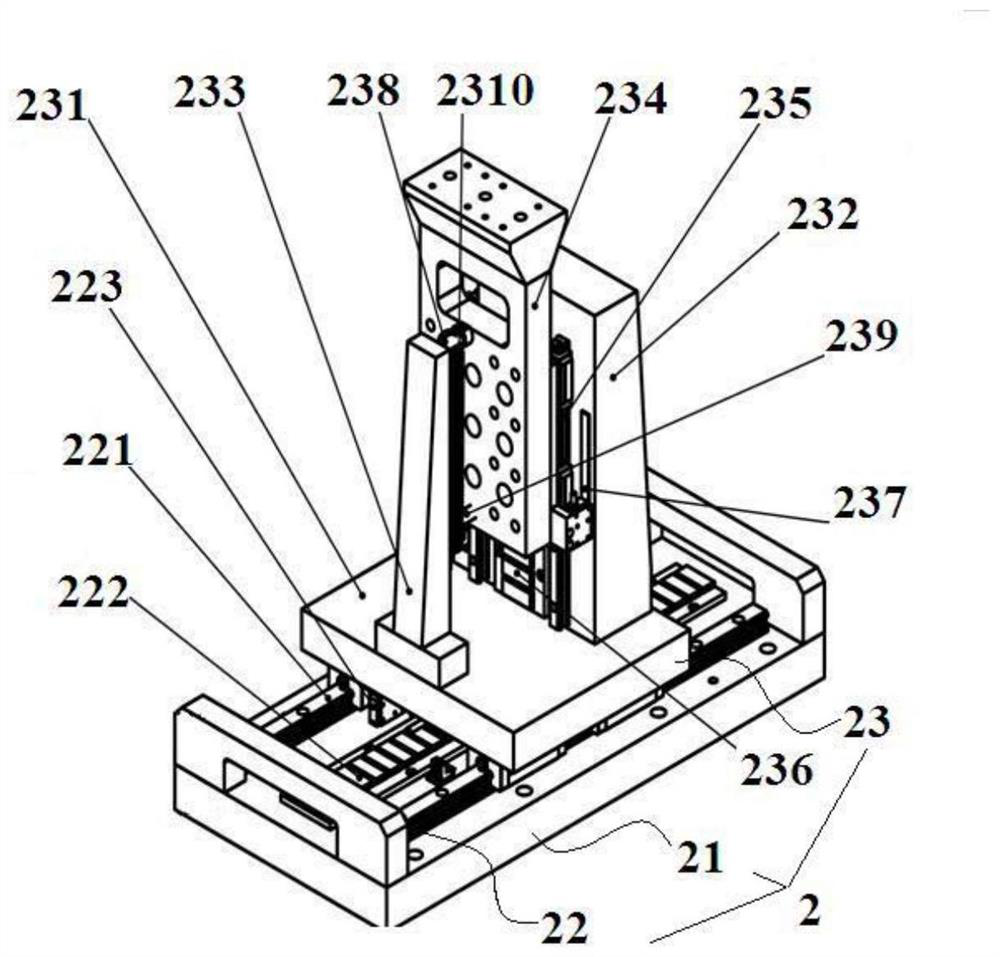 Non-contact engine blade profile detection device