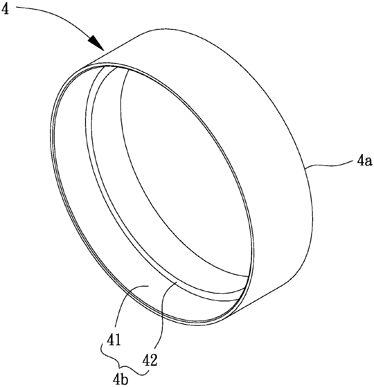 Air guide pipe of airflow exchange device