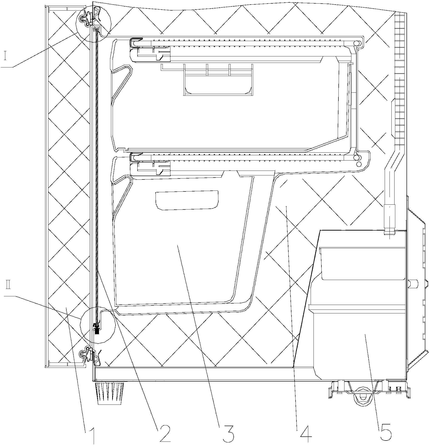 Direct-cooling micro-frost technology adopted refrigerator