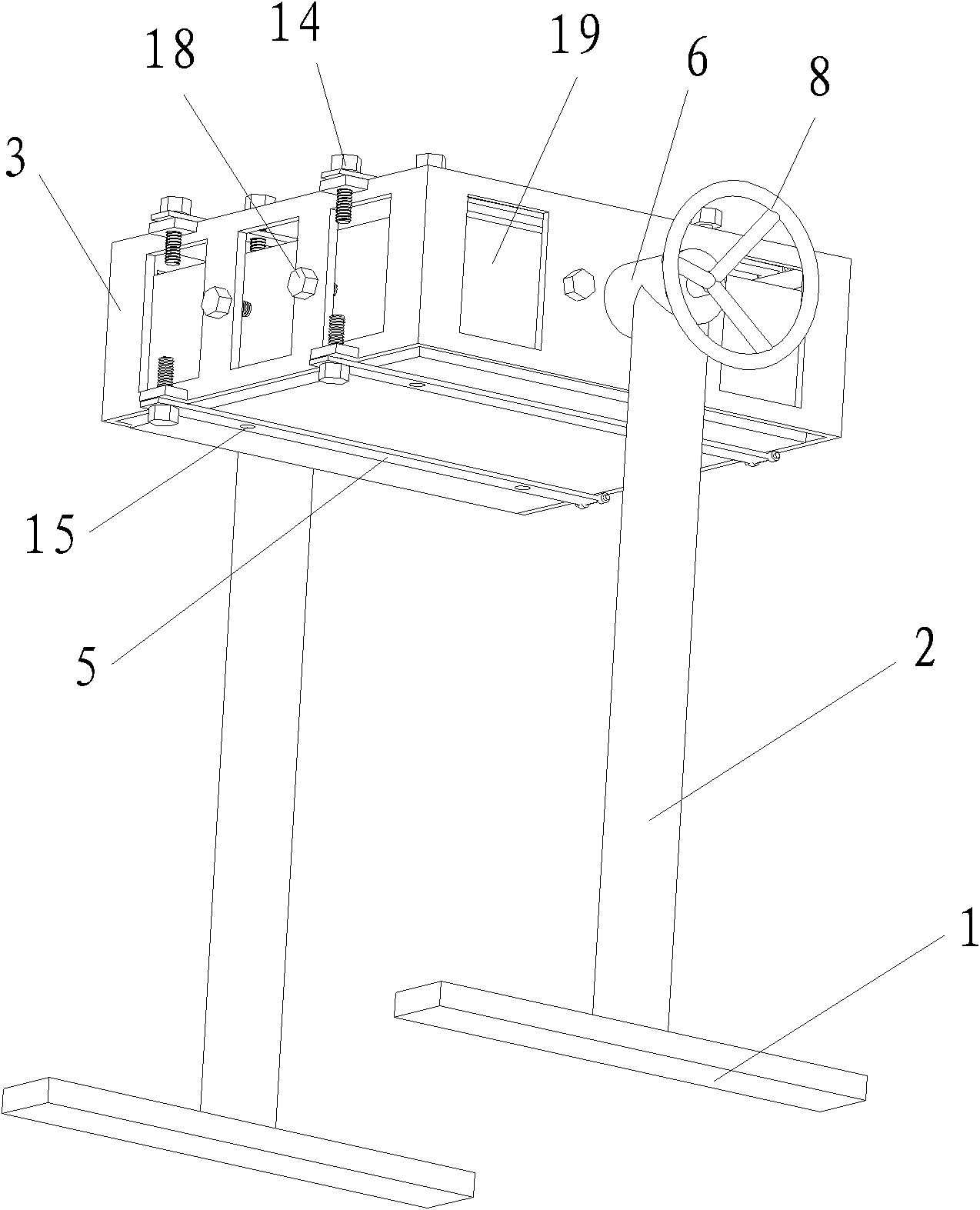 Polycrystalline silicon ingot overturning device