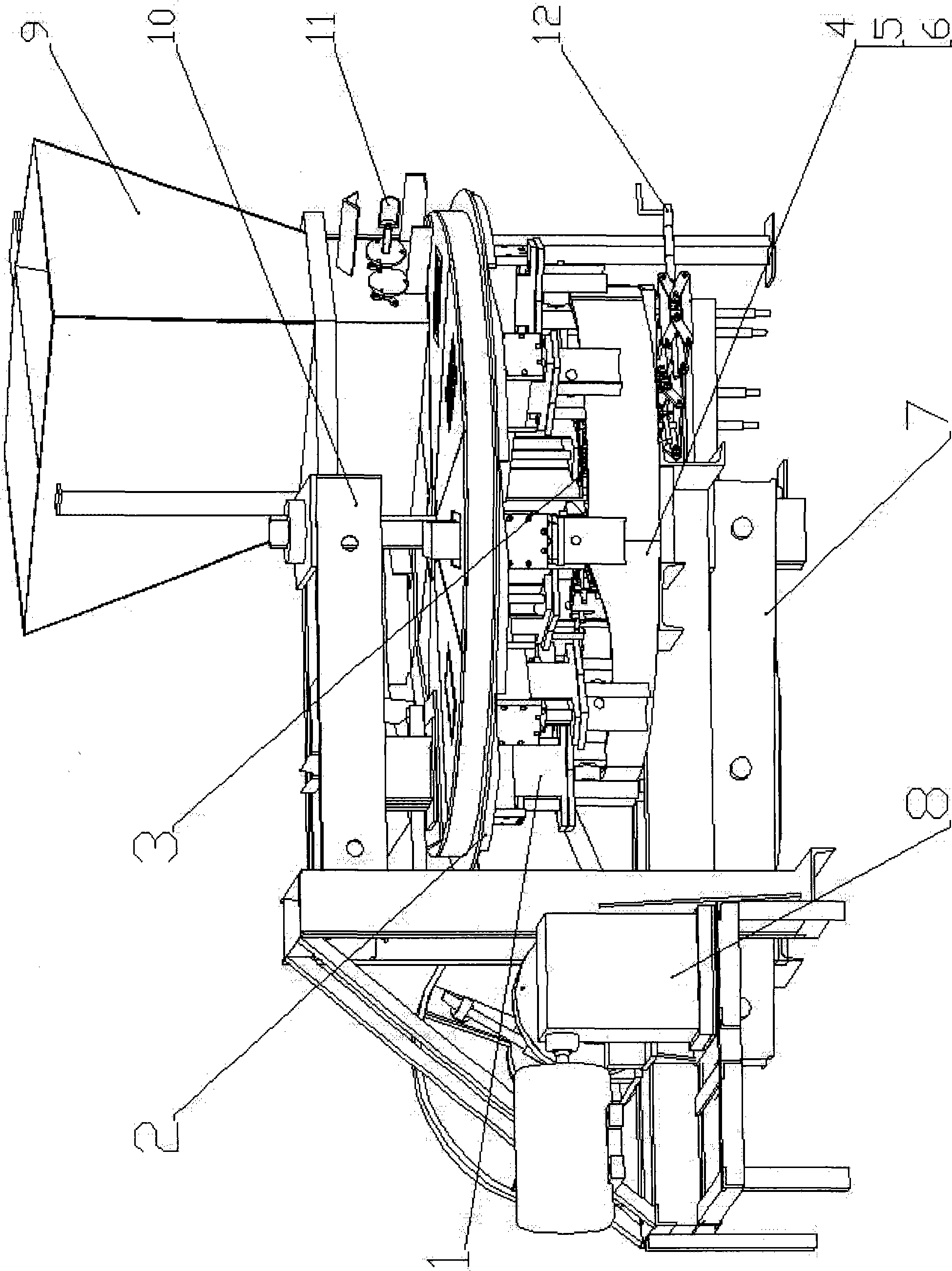 Excitation fluctuation precompressed multi-station compression moulding machine