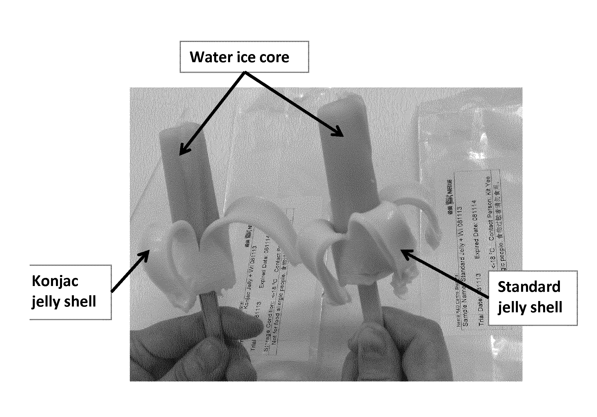 Frozen confectionery product with an easy peelable gel coating and a method for manufacturing same