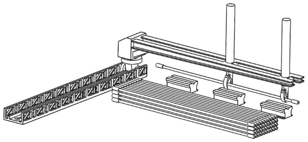 An automatic processing device suitable for oil drilling strings and its working method