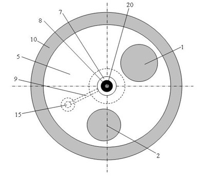 High-pressure electric fuel gas injection single ceramic combustion chamber of diesel engine