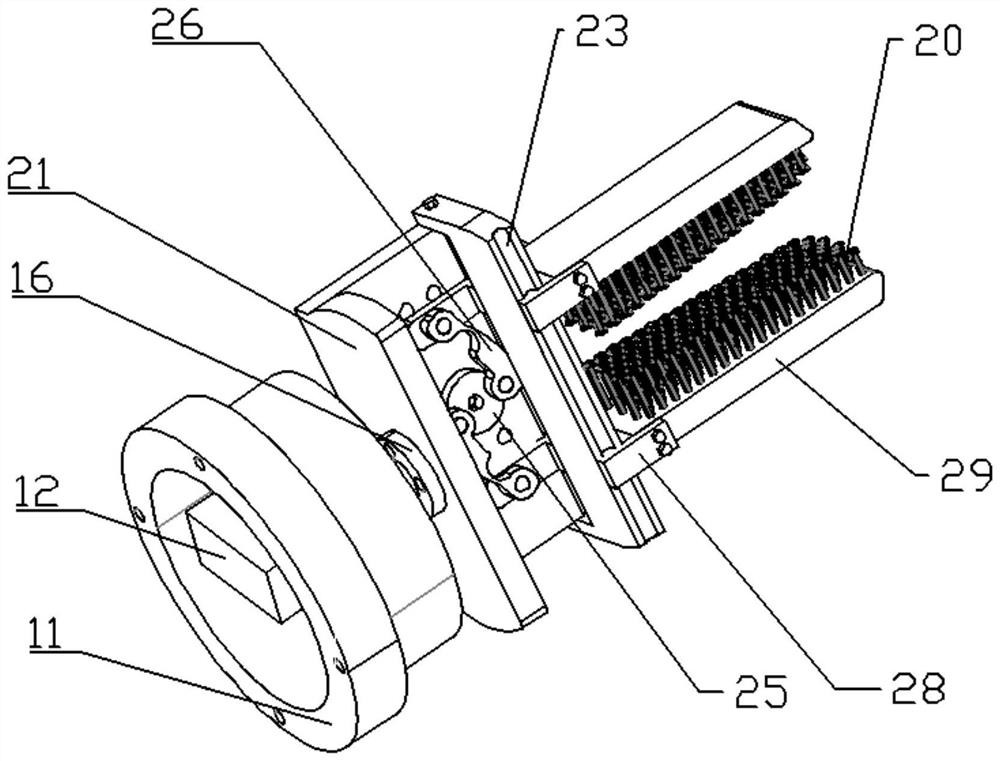 Mechanical arm clamp capable of automatically adjusting object shapes