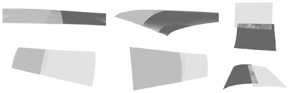 Complex component point cloud splicing method and system based on feature fusion