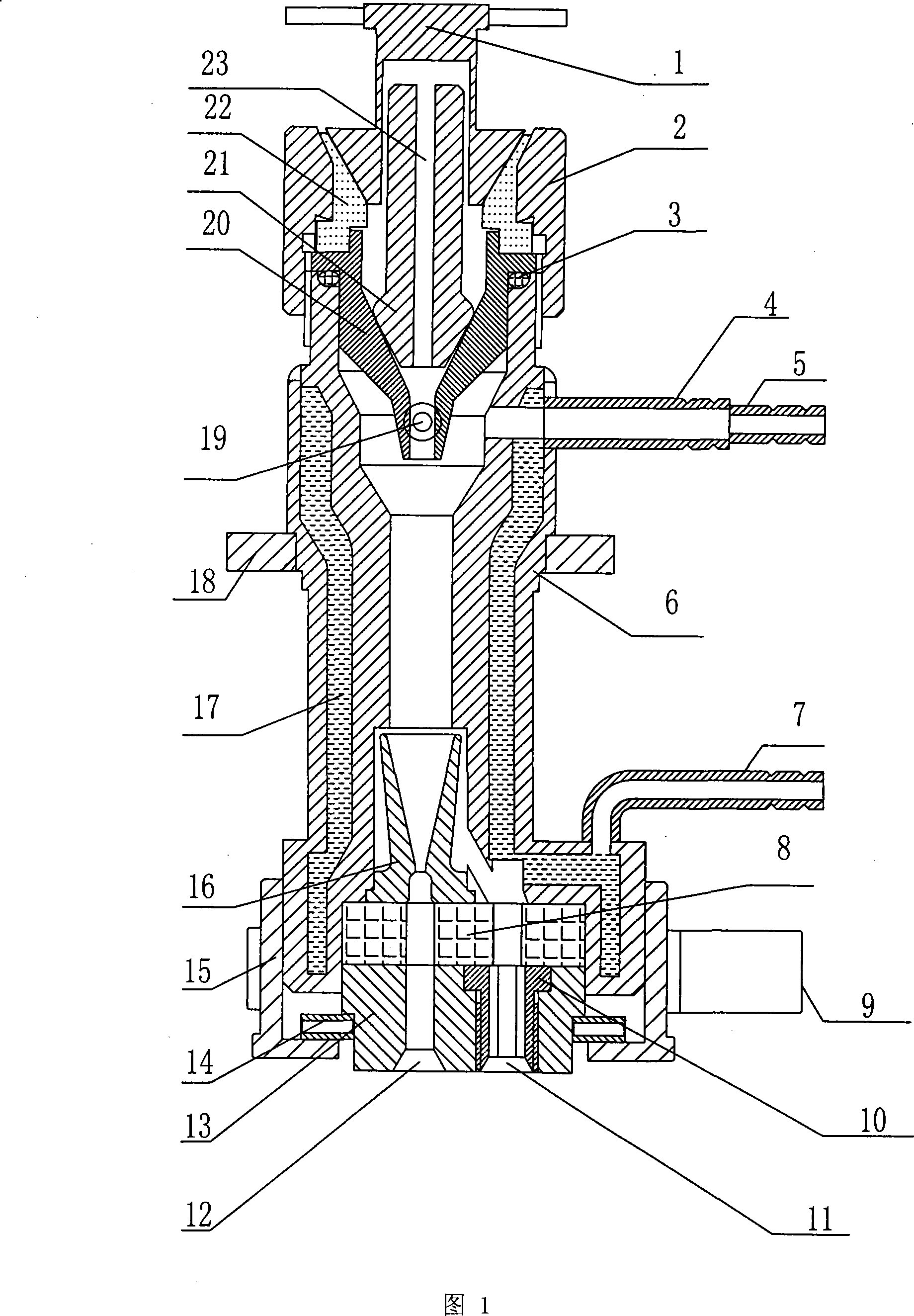 Mercury gun with double exhaust stroke