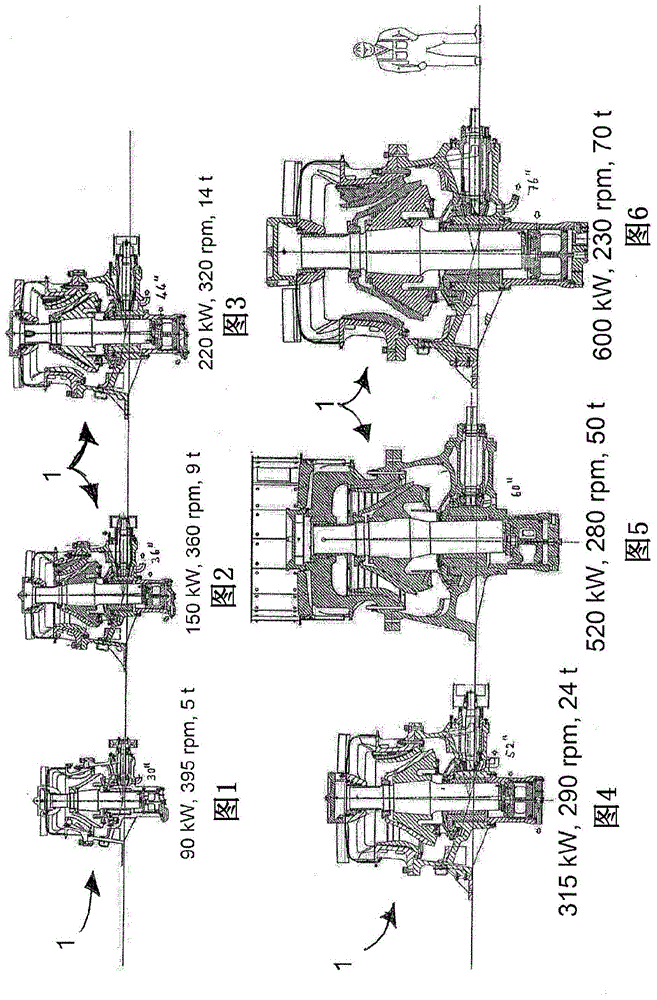 Gyratory crusher with piston