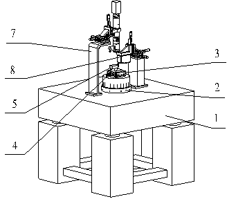 High-efficiency and high-precision detection device for circular arc roundness of cutter point of diamond cutter