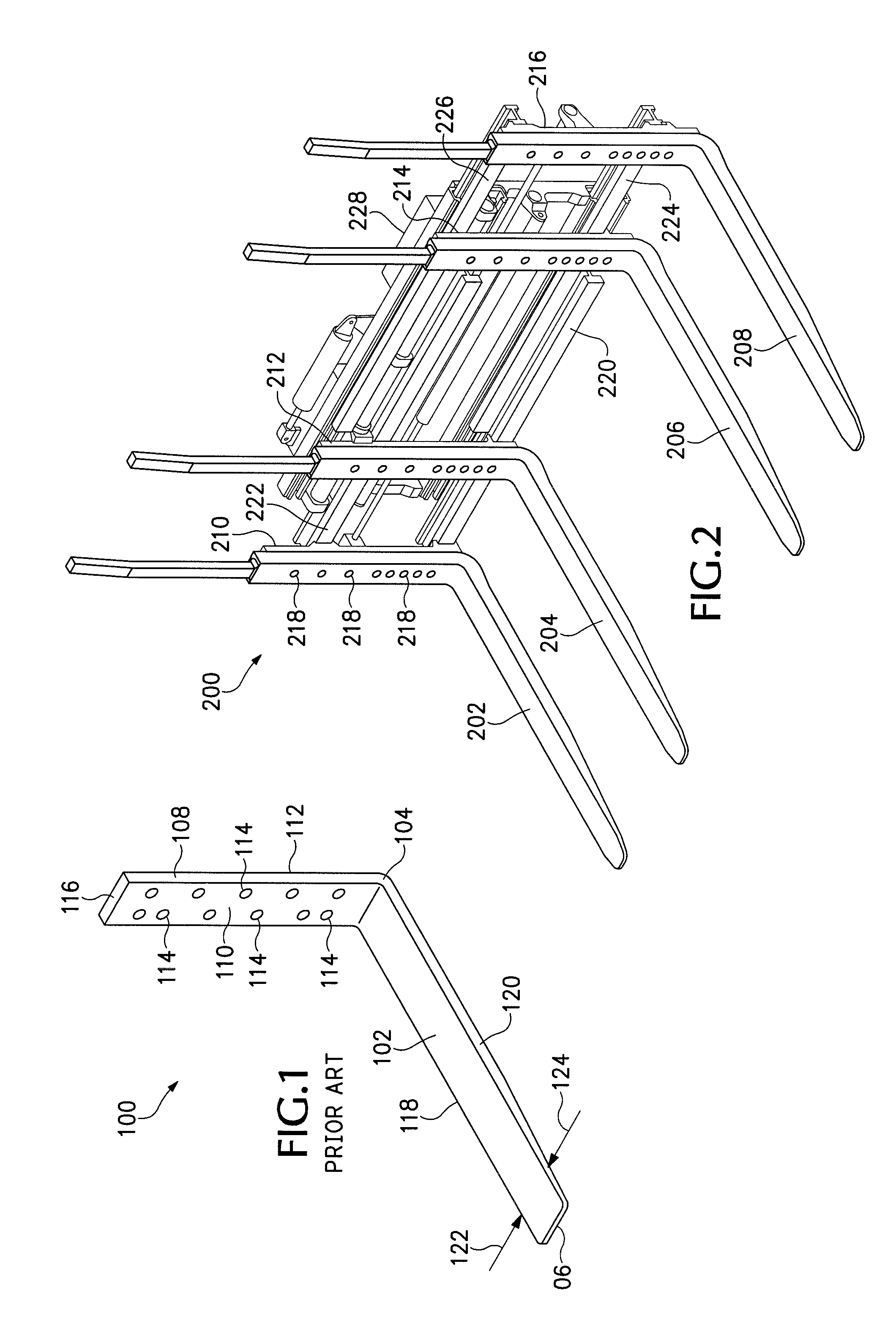 Load-lifting member with bolted joint