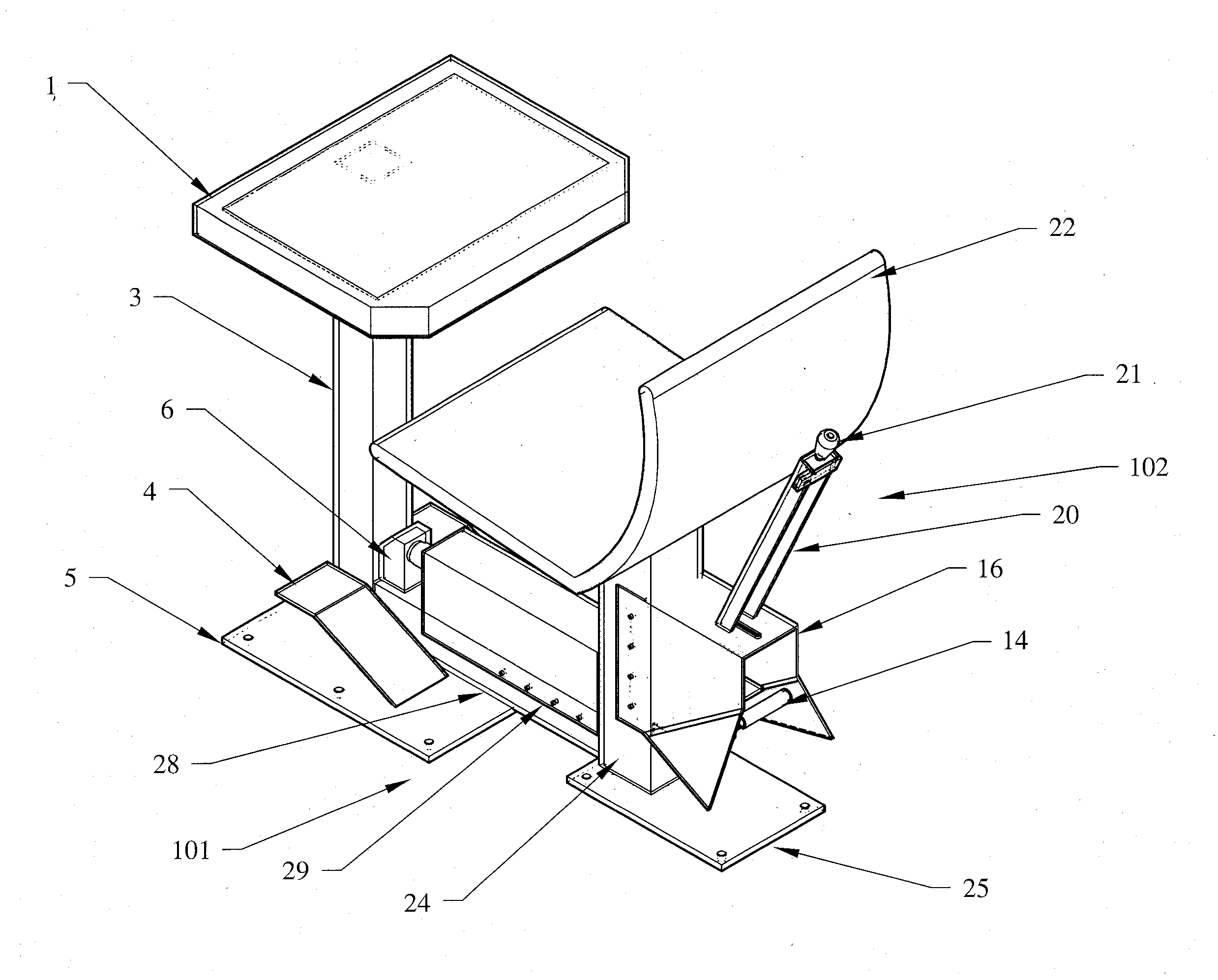 Table and seat restraint apparatus