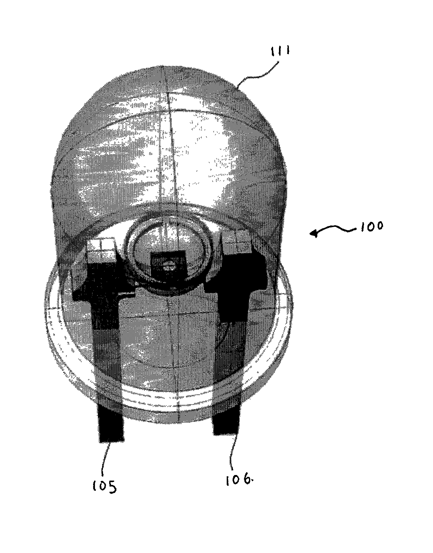 Light-emitting diode with plastic reflector cup