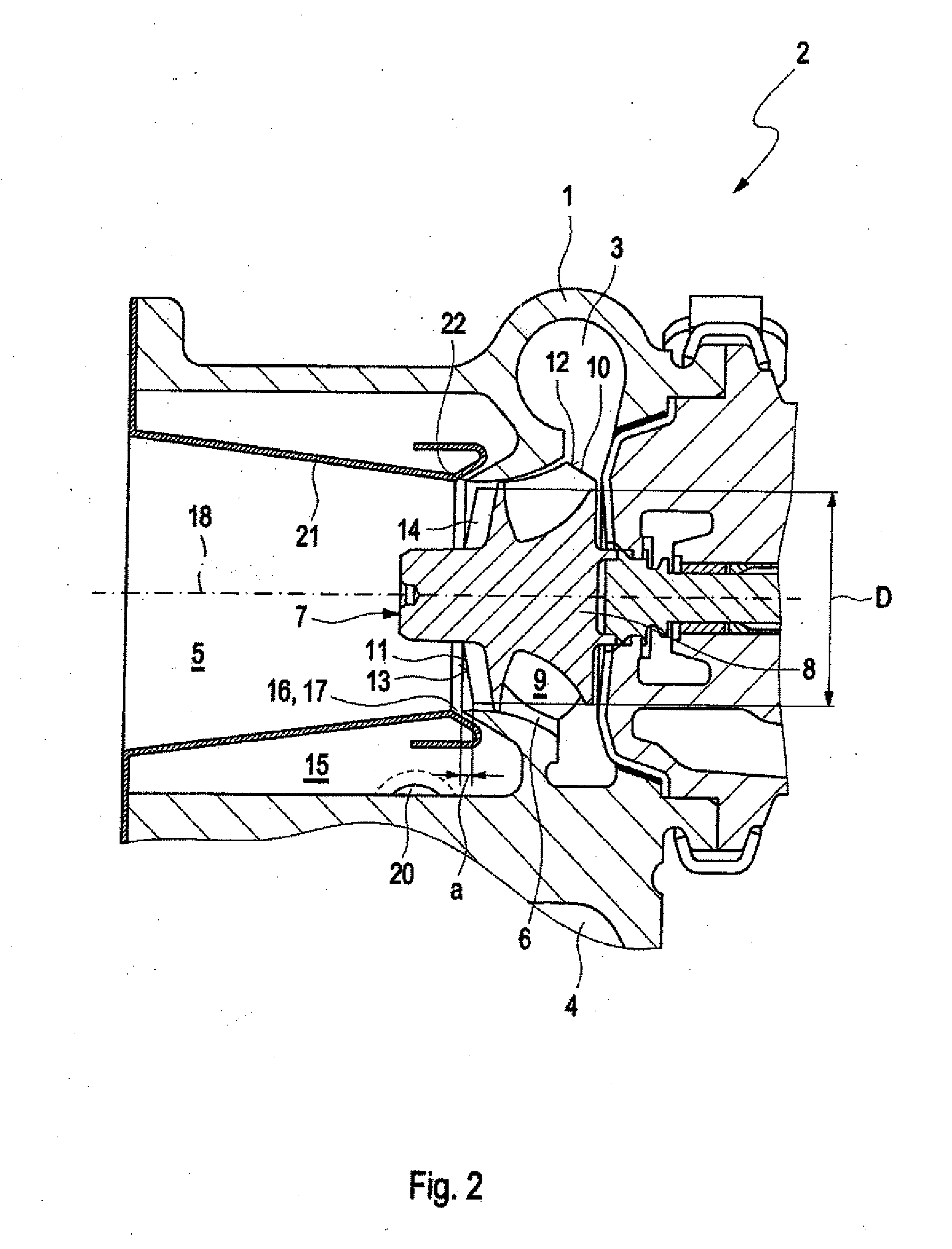 Exhaust gas turbine and method of controlling the turbine