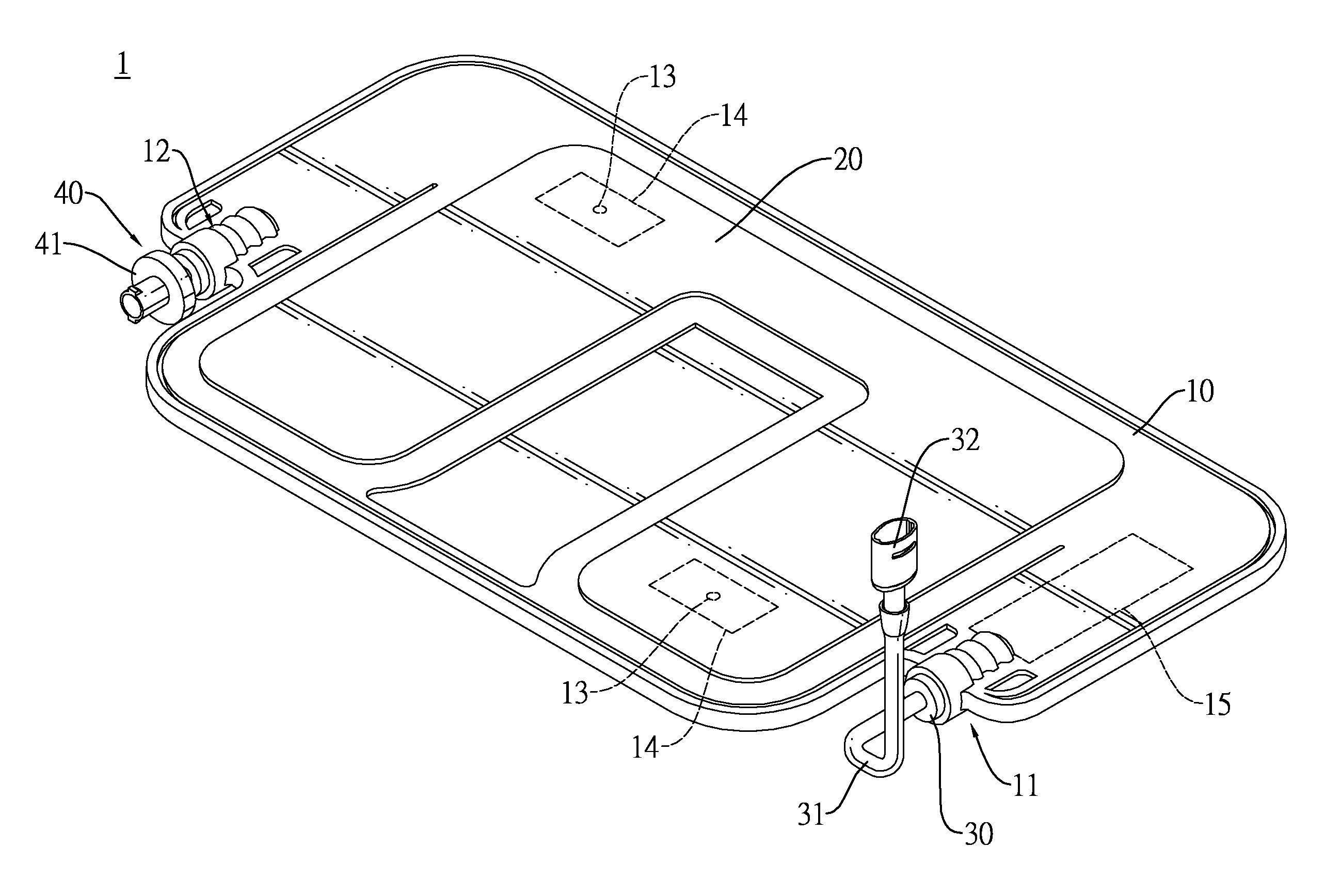 Collector for a negative pressure wound therapy system and its combination