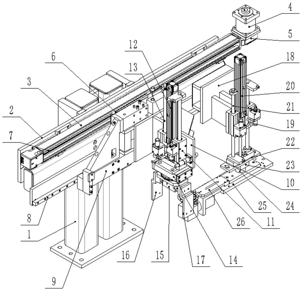 Heating, bottle blowing, feeding and discharging all-in-one machine for plastic bottle