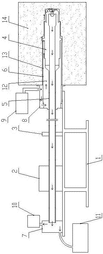 Hole drilling and protecting method of drilling tool for soft coal seam gas extraction hole drilling and protecting