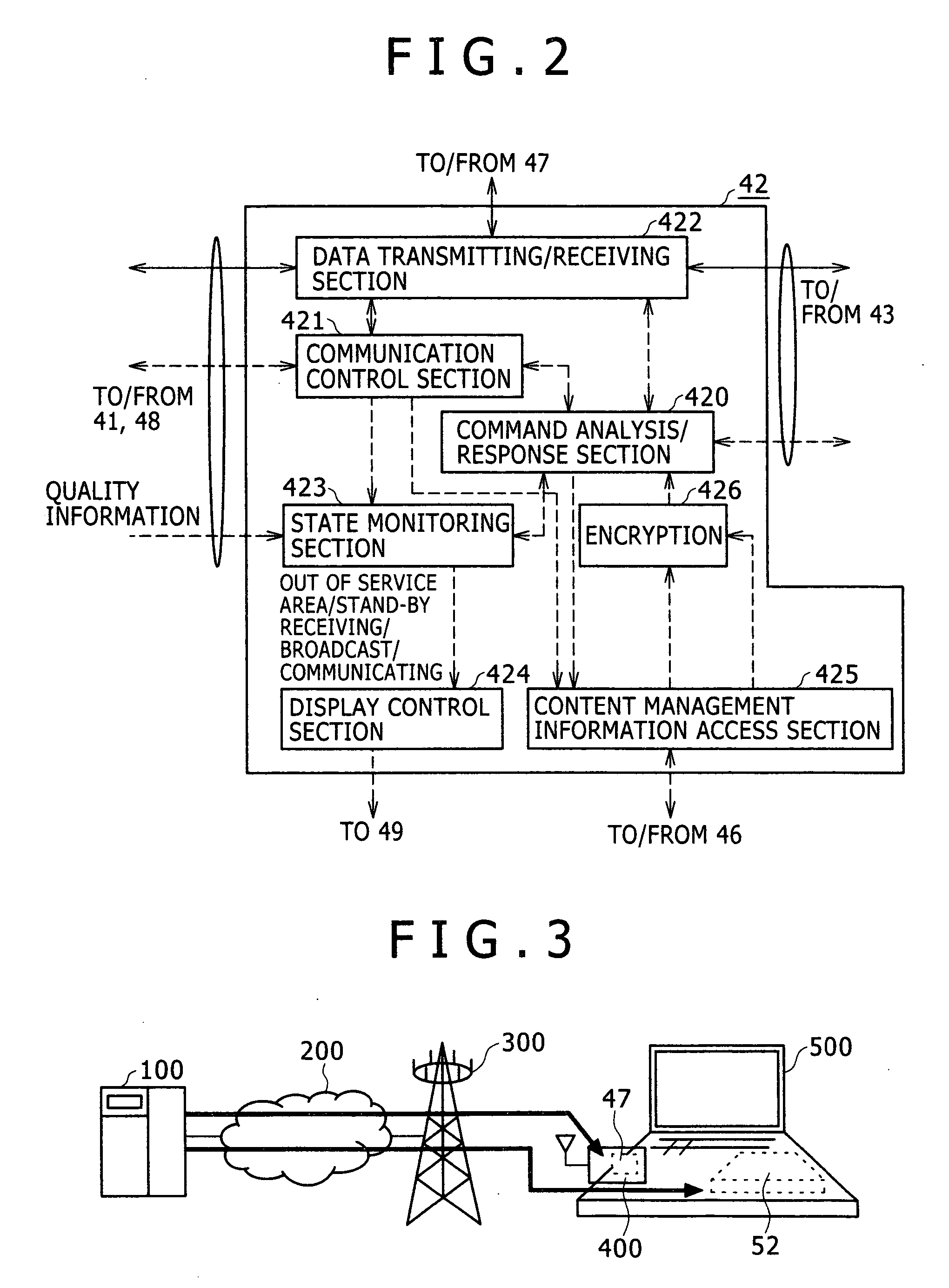 Data communication card, program and computer readable recording media