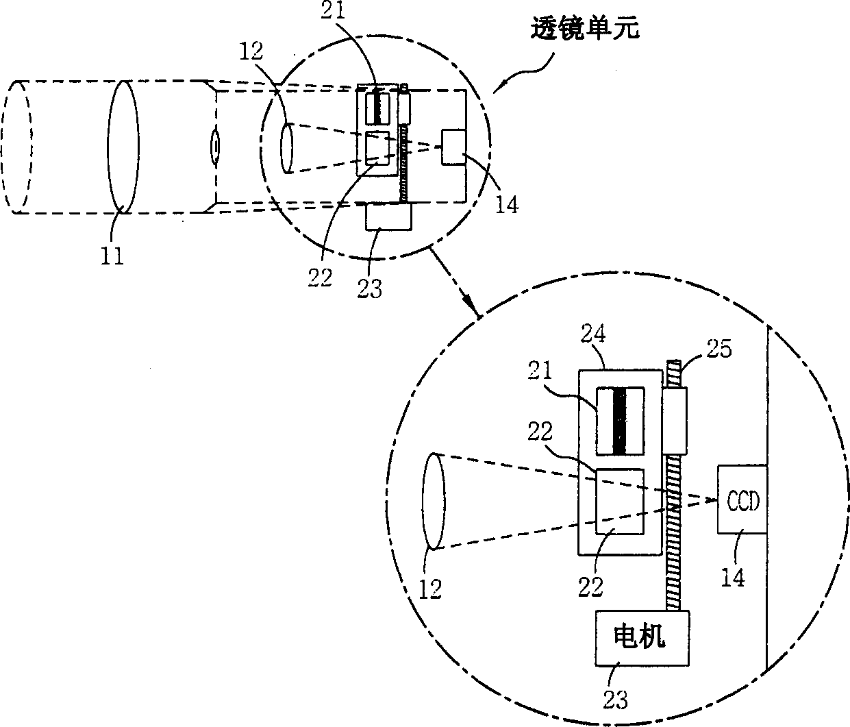 Method for controlling charge-coupled device camera