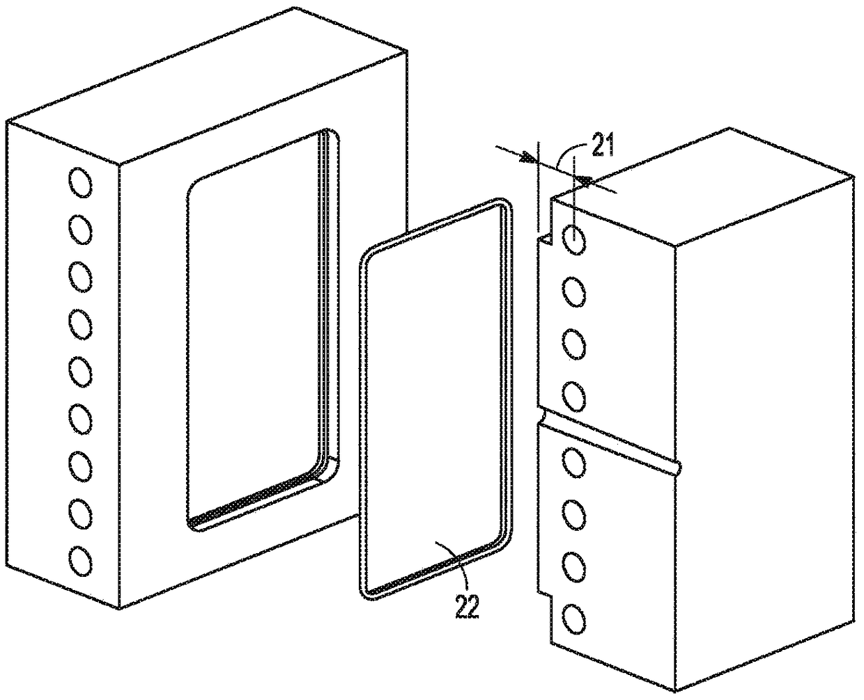 Glass filler-reinforced solid resin