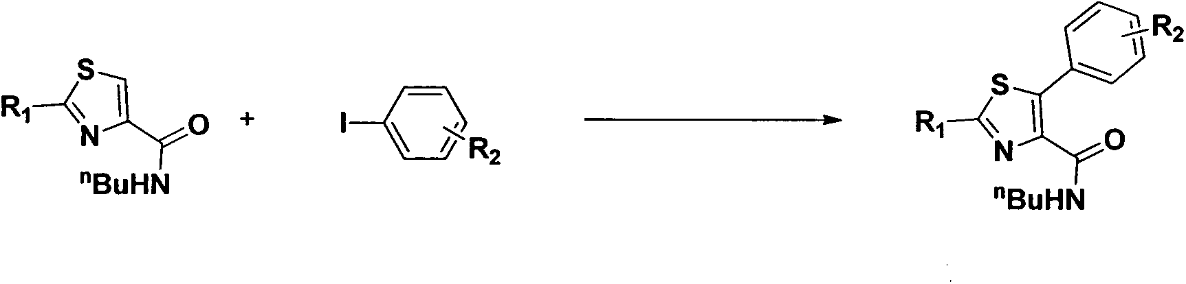 Preparation method of N-butyl-5-phenylthiazole-4-formamide derivative