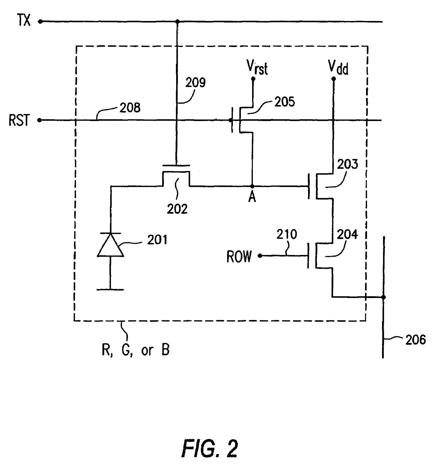 Capacitor layout technique for reduction of fixed pattern noise in a CMOS sensor