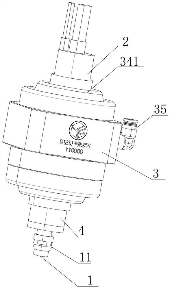 Full-degree-of-freedom air pressure floating type deburring device