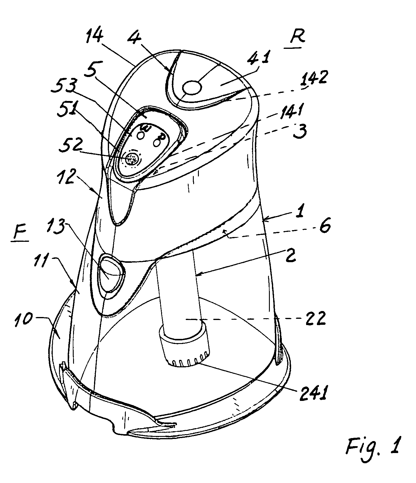 Ergonomically operating portable humidifier