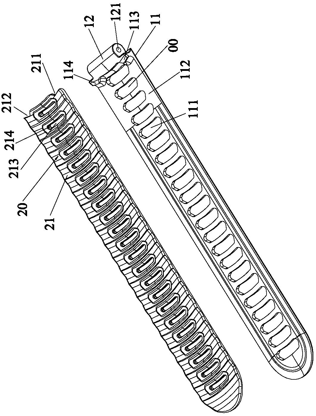 Double-color silicone watch strap and production process thereof