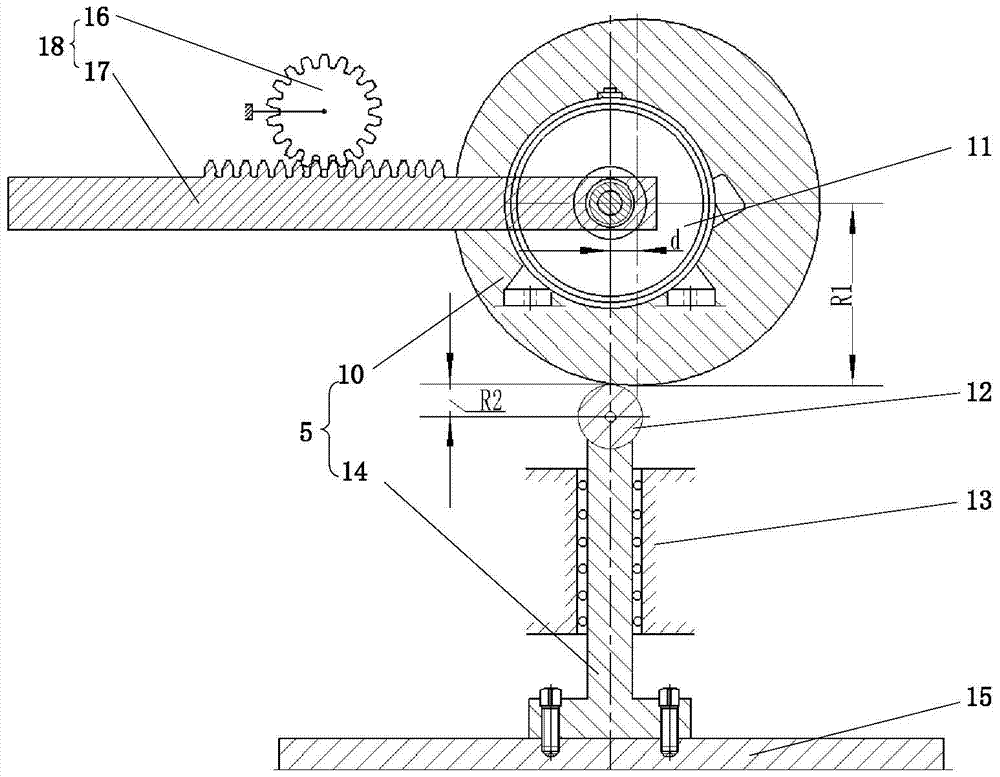 Amplitude modulation vibration mold device