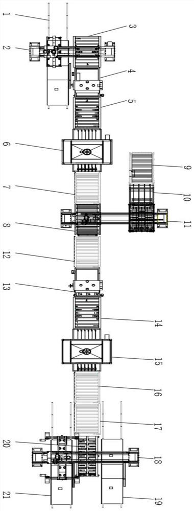 Rock wool composite production line for thermal insulation and decoration integrated board