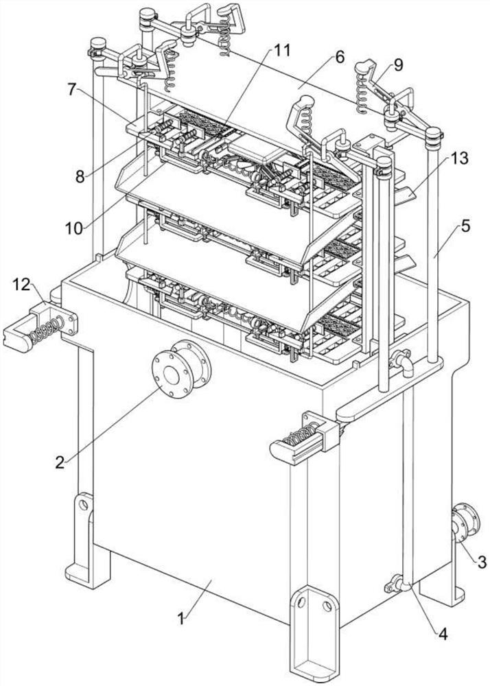 Metal workpiece pickling device for electronic product machining