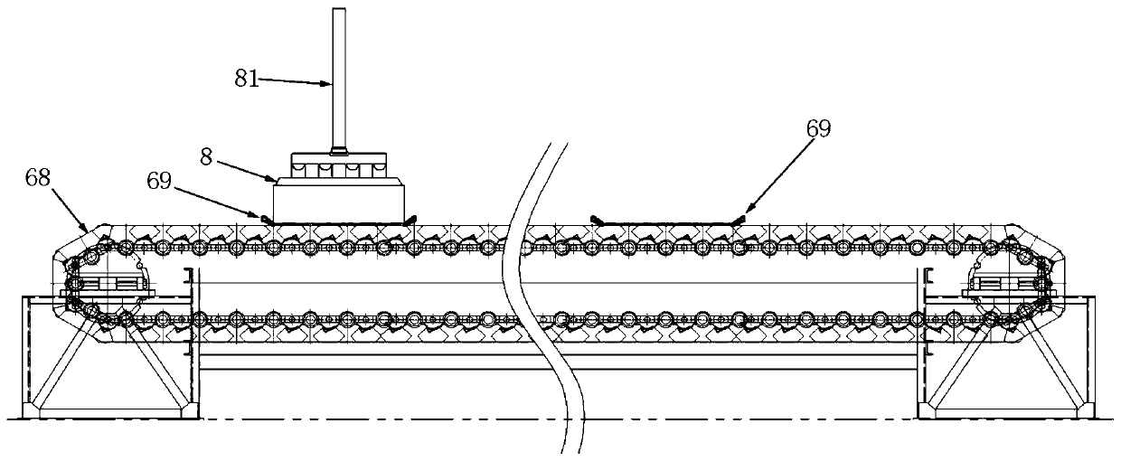 Automatic pole changing system and pole changing method for aluminum electrolytic cell