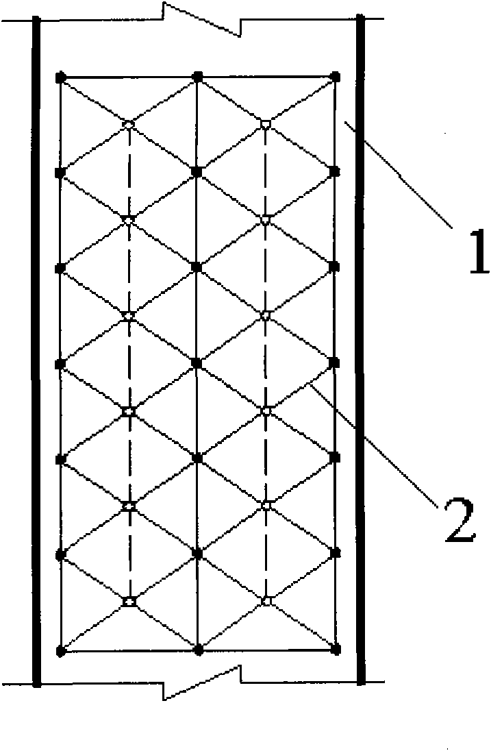 Spatial grid reinforcing environment-friendly heat insulation wallboard