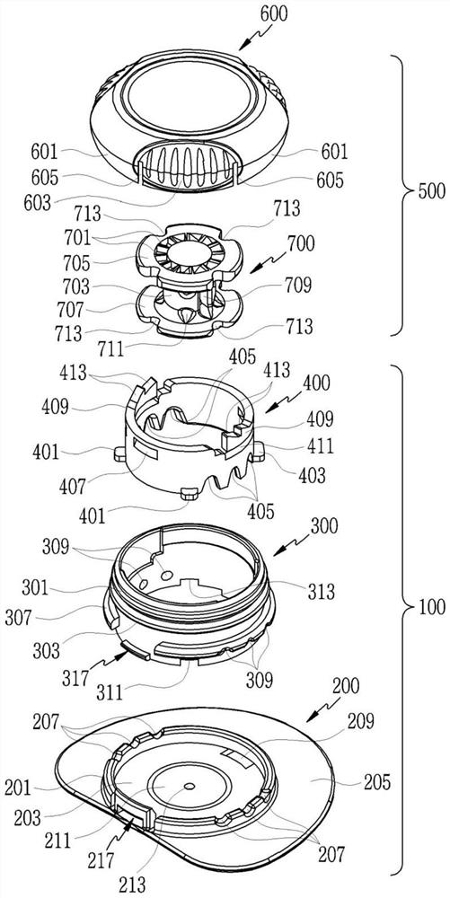 with adjustment device