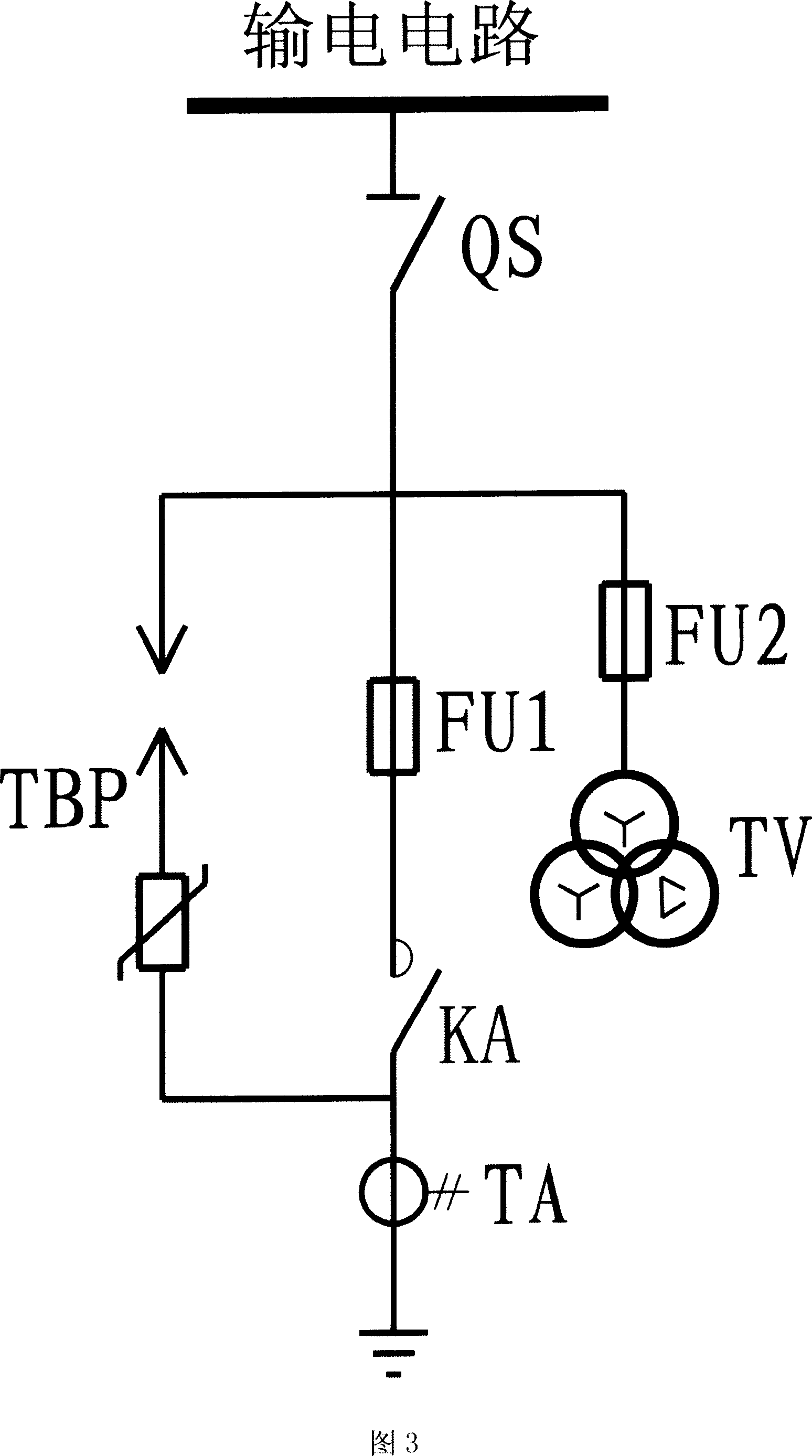 Protective method and device for distribution net work earthing fault