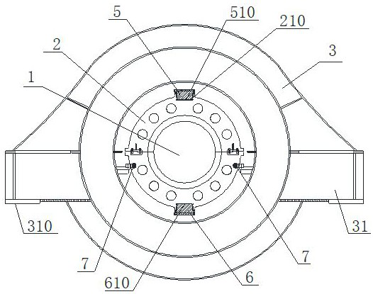 Support device for ultra-low temperature thermally decoupled turbine rotor