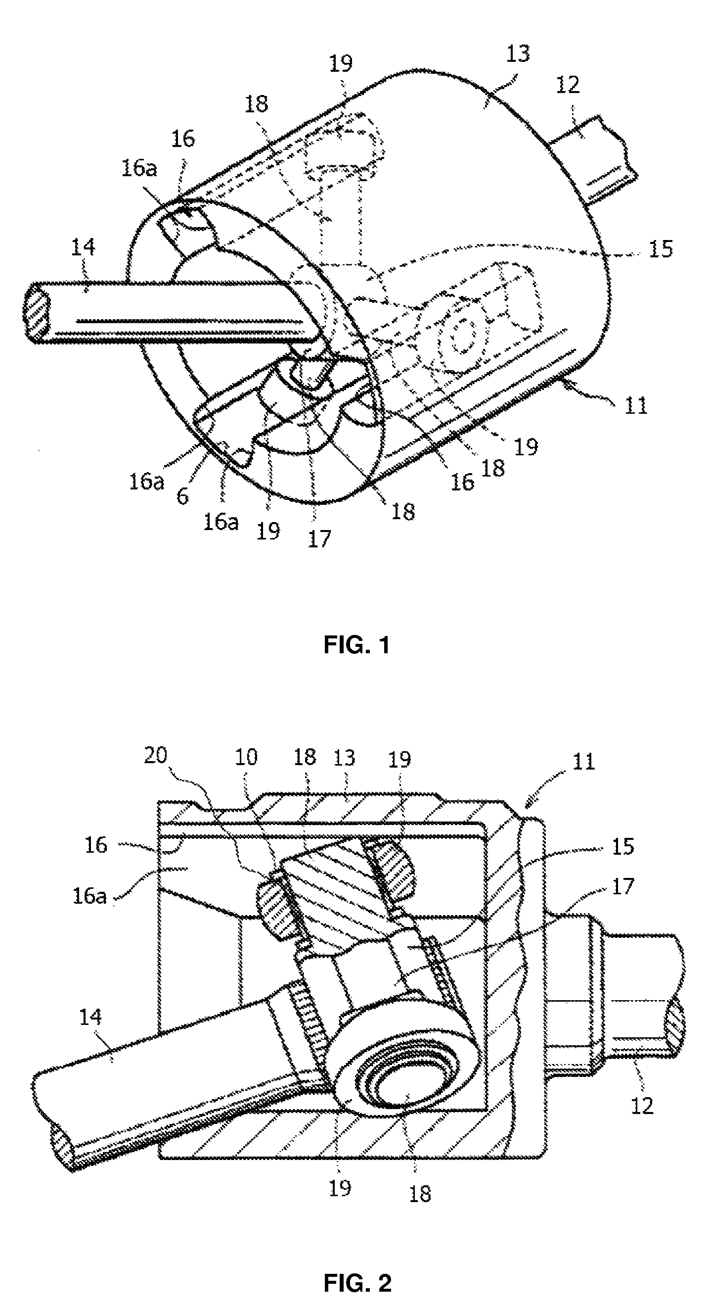 Constant velocity joint of tripod type