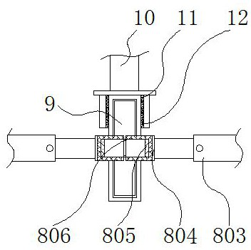 Assembling device with clamping and overturning structure for electronic part machining