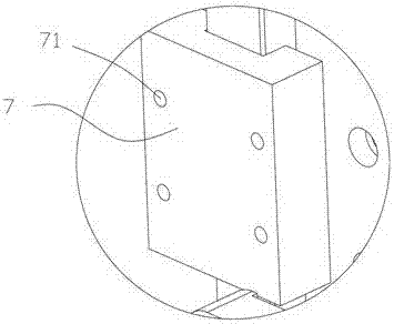 A die head driving device of an automatic terminal machine