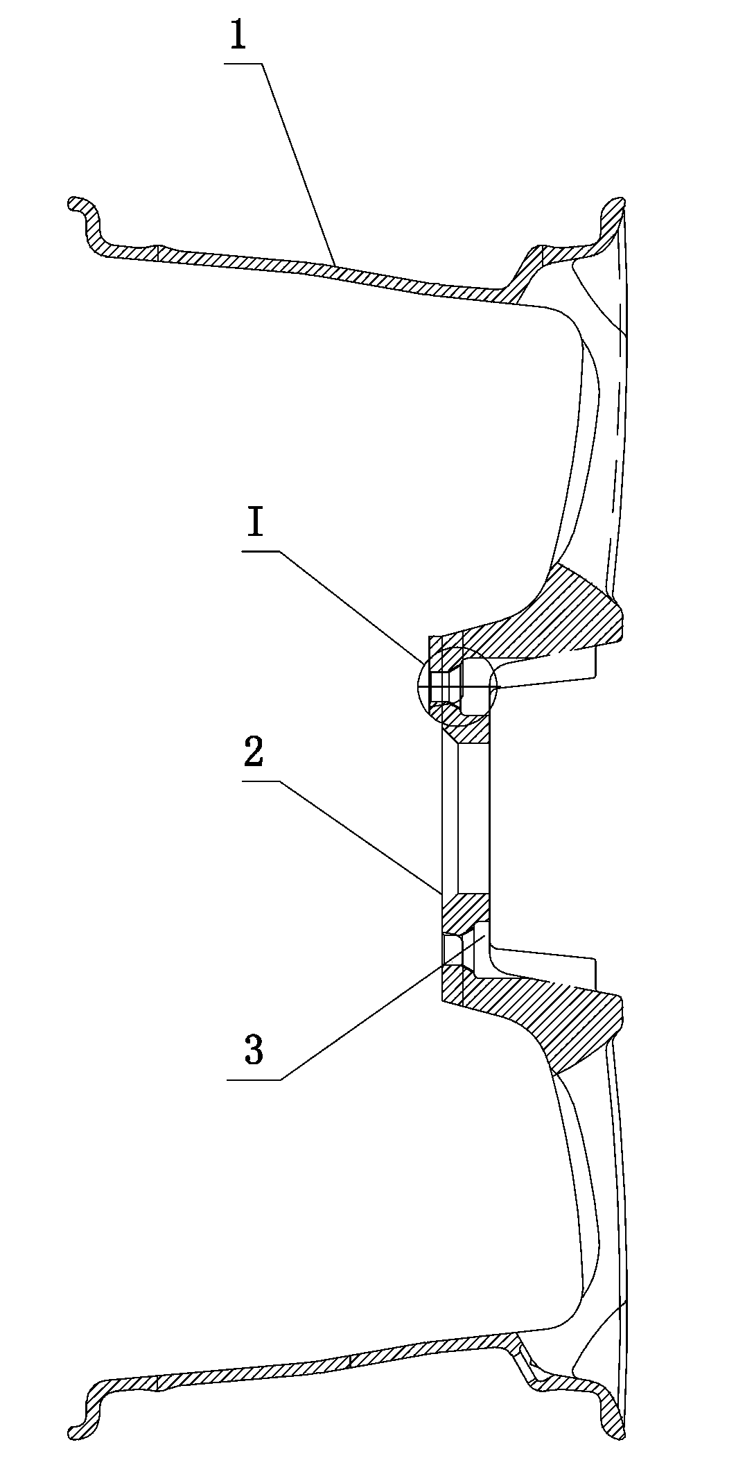 Reinforced aluminum alloy hub with antiskid bolt holes