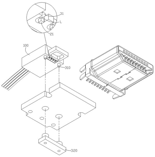 Optical module capable of being quickly aligned and assembled