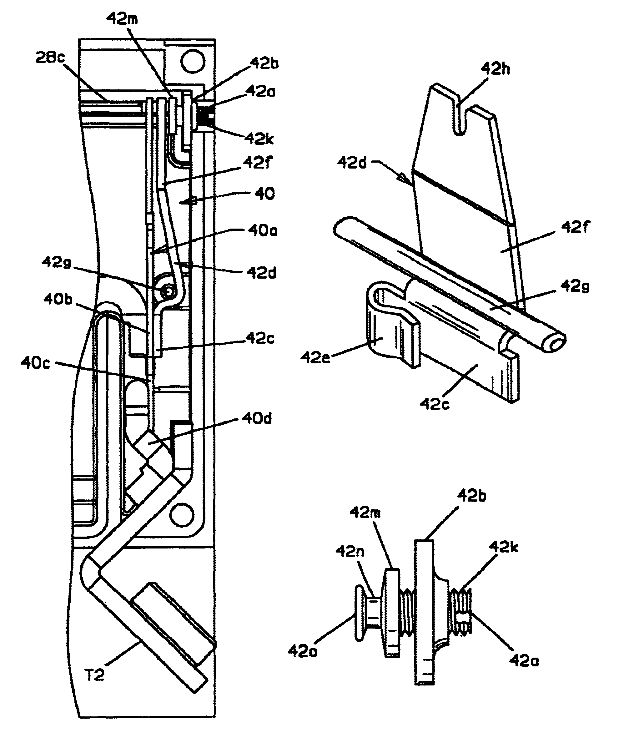 Calibration structure for circuit breakers having bimetallic trip member