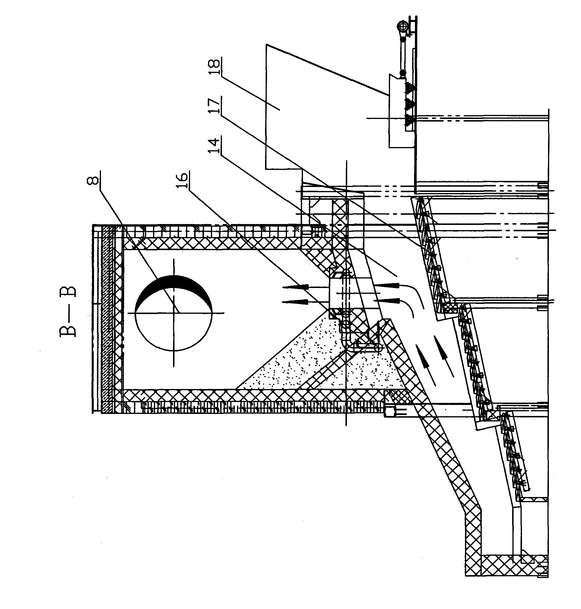 Method and device capable of inhibiting refuse incineration from generating dioxins